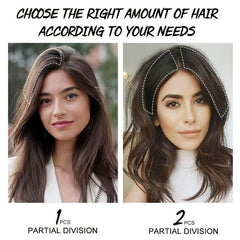 Short Straight Synthetic Hair Pads Clip In Hair Extensions