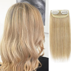 Short Straight Synthetic Hair Pads Clip In Hair Extensions