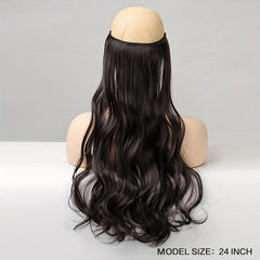 Long Curly Invisible Hair Extensions - Synthetic Fish Line