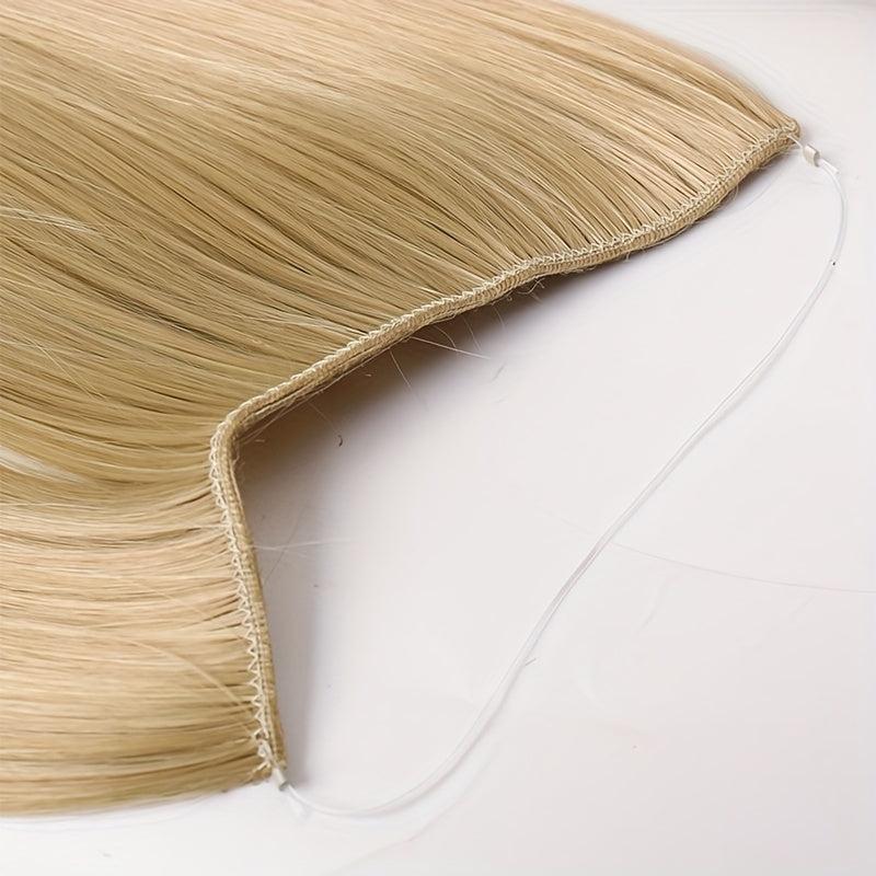 Long Curly Invisible Hair Extensions - Synthetic Fish Line