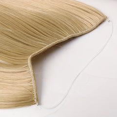 Long Curly Invisible Hair Extensions - Synthetic Fish Line