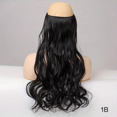 Long Curly Invisible Hair Extensions - Synthetic Fish Line