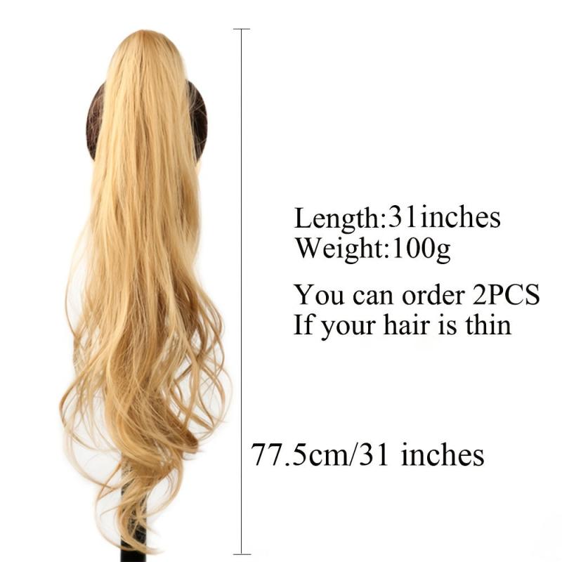 Long Curly Ponytail Extension for Women Daily & Party Use