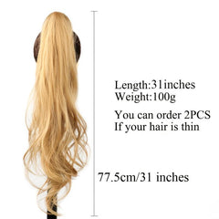 Long Curly Ponytail Extension for Women Daily & Party Use