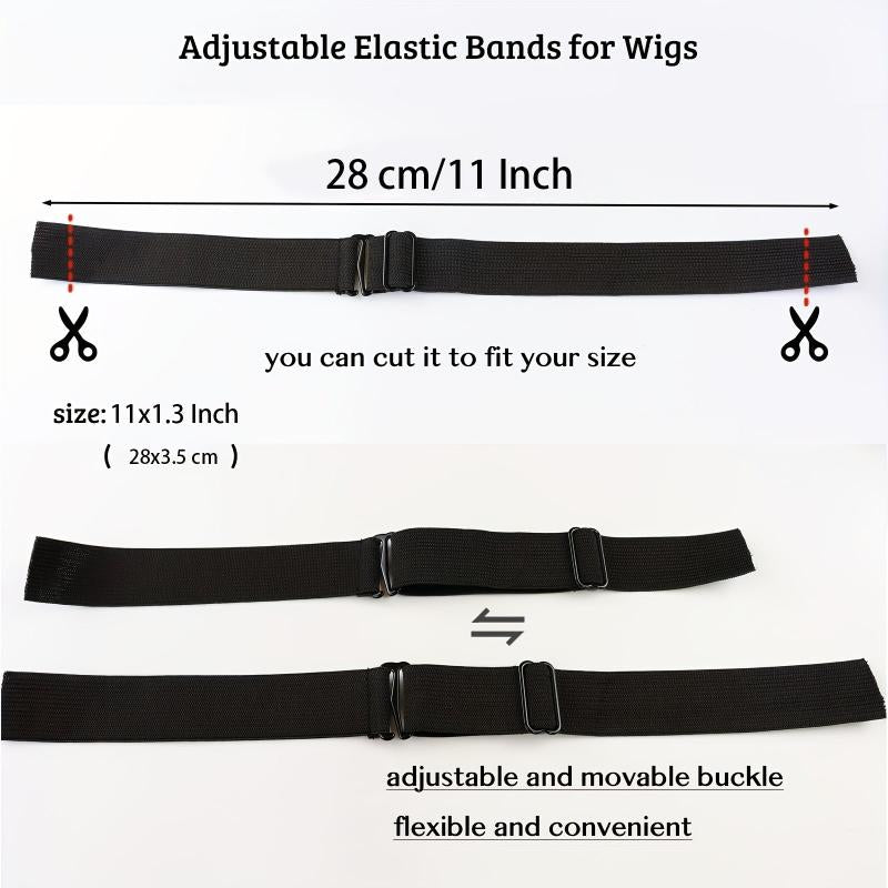 2PCS Adjustable Wig Bands for Glueless Wigs
