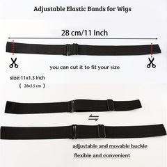 2PCS Adjustable Wig Bands for Glueless Wigs