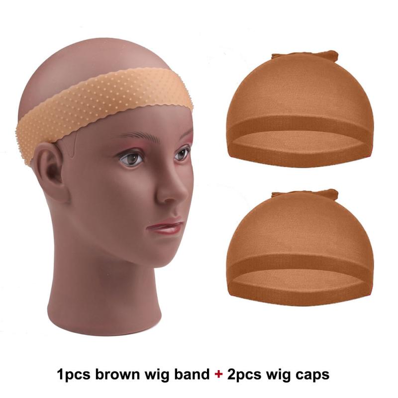 Silicone Wig Grip Headband Brown