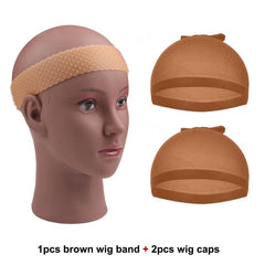 Silicone Wig Grip Headband Brown