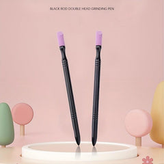 Washable Quartz Cuticle Pusher Nail File Tool