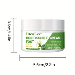 Moisturizing Honeysuckle Foot Cream for Dry Feet