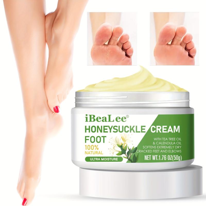 Moisturizing Honeysuckle Foot Cream for Dry Feet