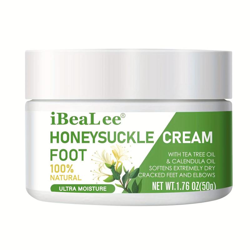 Moisturizing Honeysuckle Foot Cream for Dry Feet
