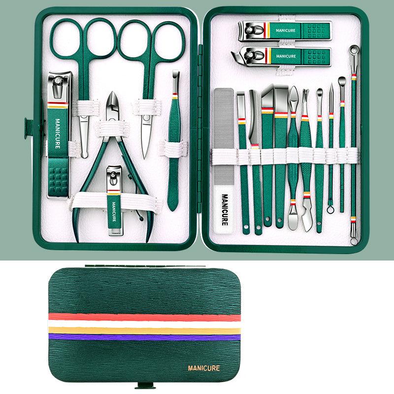 Professional 9-18pcs Nail Clipper Set for Manicure Eyebrow Dead Skin Removal