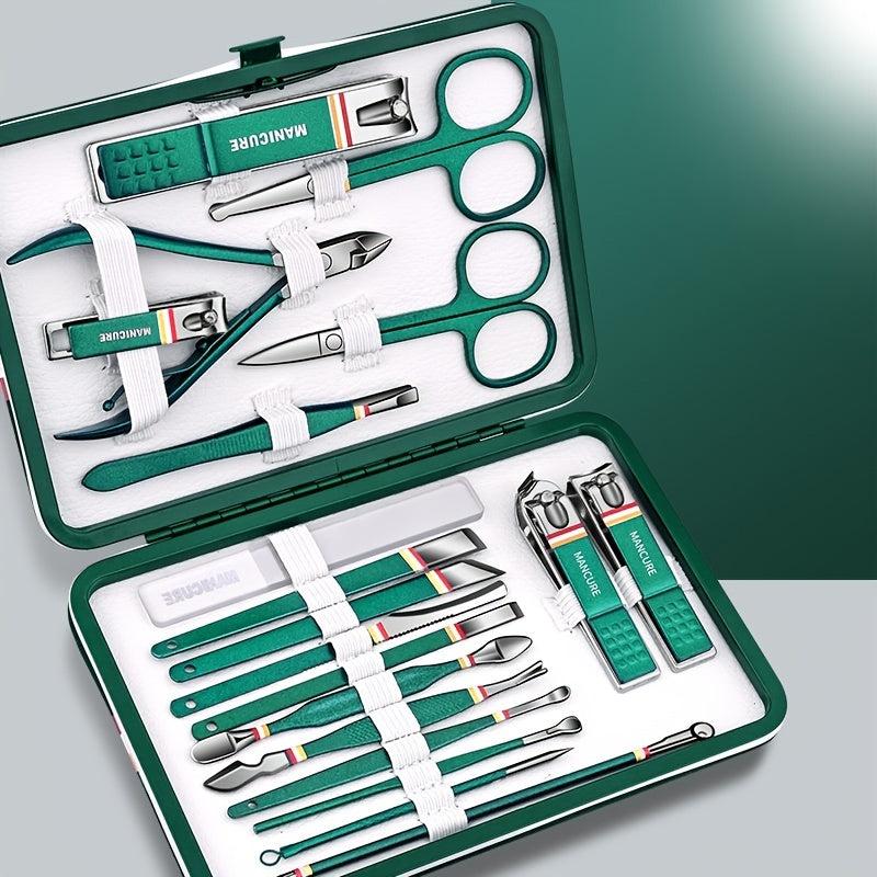 Professional 9-18pcs Nail Clipper Set for Manicure Eyebrow Dead Skin Removal