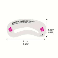 24 Eyebrow Shaping Stencils Kit DIY Tools Templates For Eyebrows