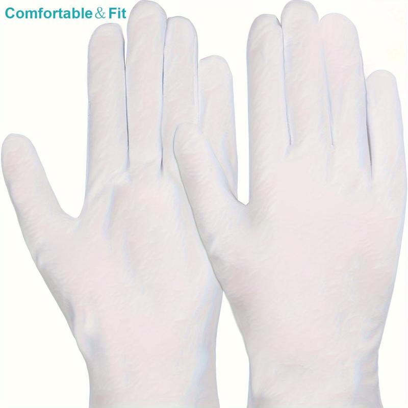 1 Pair Moisturizing Cotton Gloves Men Women Soft Breathable Hand Care Gloves