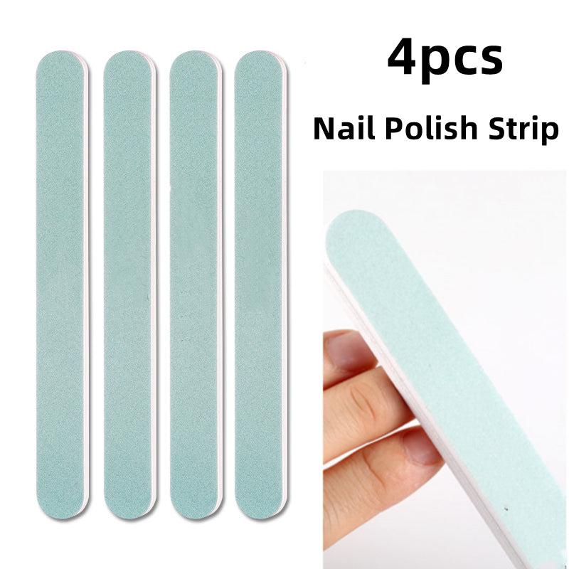 4pcs Nail Polish Strips Set with Tools for Manicure & Pedicure