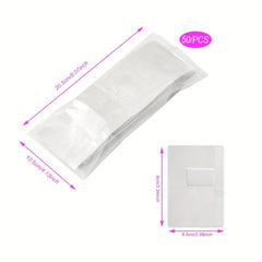 50Pcs Gel Nail Polish Foil Removal Wraps Soak Off for Nail Art Beauty