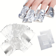50Pcs Gel Nail Polish Foil Removal Wraps Soak Off for Nail Art Beauty