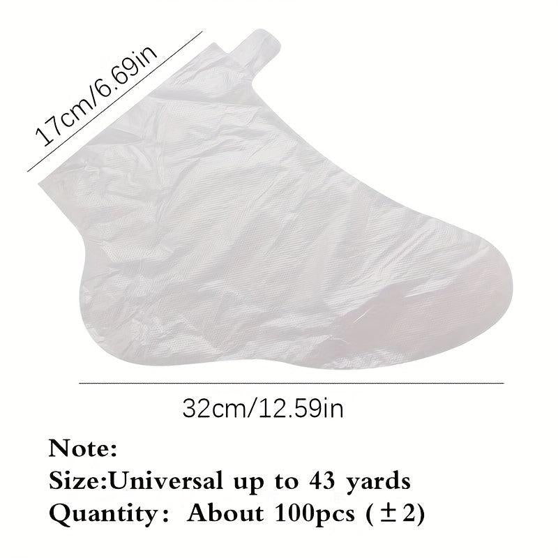 100pcs Disposable Plastic Foot Hand Liners Anti-drying Cover