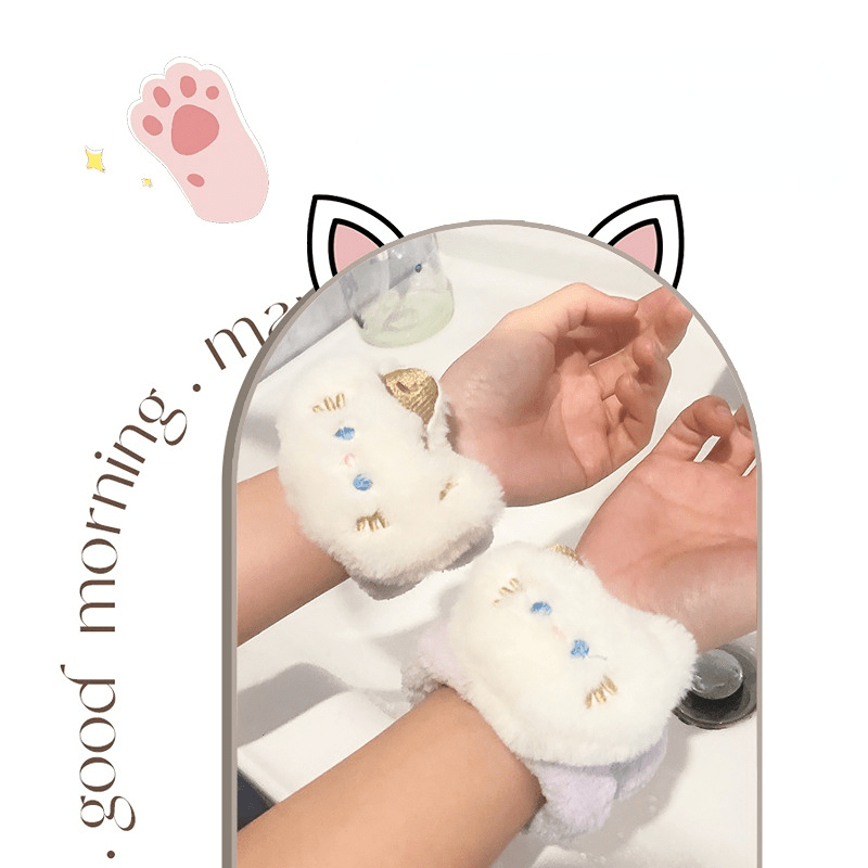 Animal Wristbands for Face Washing and Skin Care - Soft and Comfortable Towels