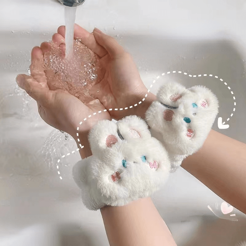 Animal Wristbands for Face Washing and Skin Care - Soft and Comfortable Towels