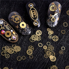 Metal Christmas Nail Charms Slice Rivets for Nail Decor