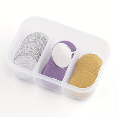 60pcs 25mm Foot Dead Skin Sandpaper Callus Remover Tool Pedicure Replaceable