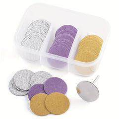 60pcs 25mm Foot Dead Skin Sandpaper Callus Remover Tool Pedicure Replaceable