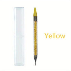 Dual Ended Nail Rhinestone Picker Dotting Tool Acrylic Handle Manicure