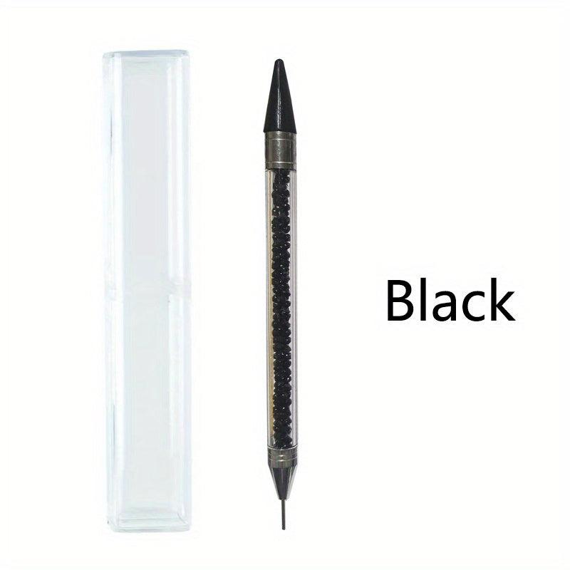 Dual Ended Nail Rhinestone Picker Dotting Tool Acrylic Handle Manicure