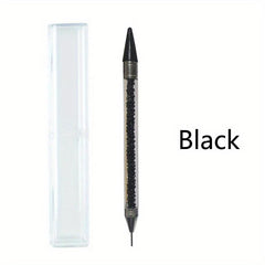 Dual Ended Nail Rhinestone Picker Dotting Tool Acrylic Handle Manicure