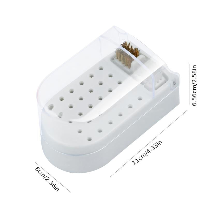 30 Hole Nail Polishing Head Storage Box Drill Bit Display Rack