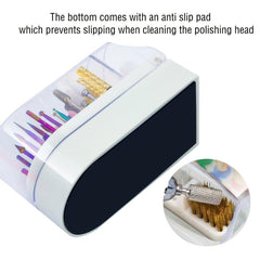 30 Hole Nail Polishing Head Storage Box Drill Bit Display Rack