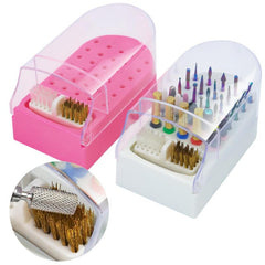 30 Hole Nail Polishing Head Storage Box Drill Bit Display Rack