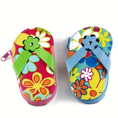 7Pcs Slippers Nail Art Set Nail Care Tools Mini Cutter File Scissor Tweezers