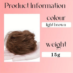 Human Hair Donut Hair Buns Updo Chignon Daily Use