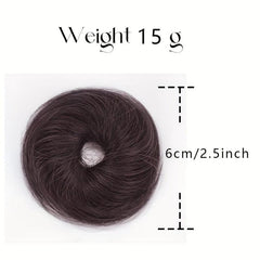 Human Hair Donut Hair Buns Updo Chignon Daily Use