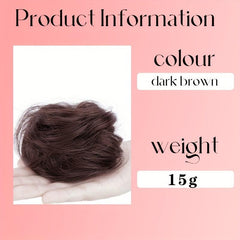 Human Hair Donut Hair Buns Updo Chignon Daily Use