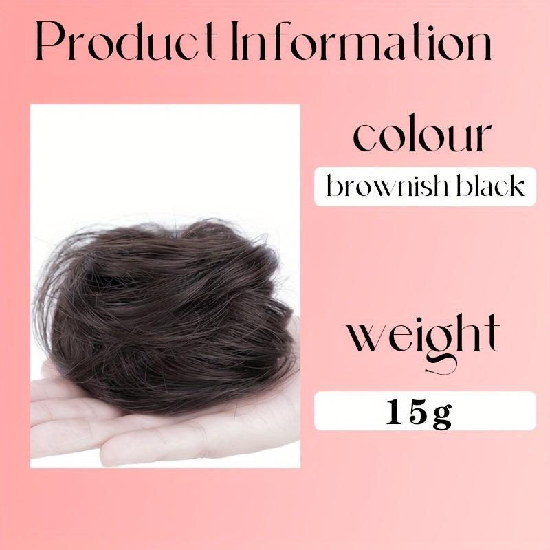 Human Hair Donut Hair Buns Updo Chignon Daily Use
