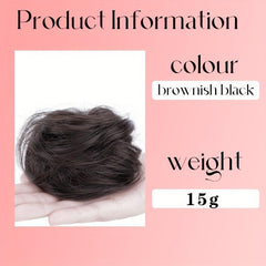 Human Hair Donut Hair Buns Updo Chignon Daily Use