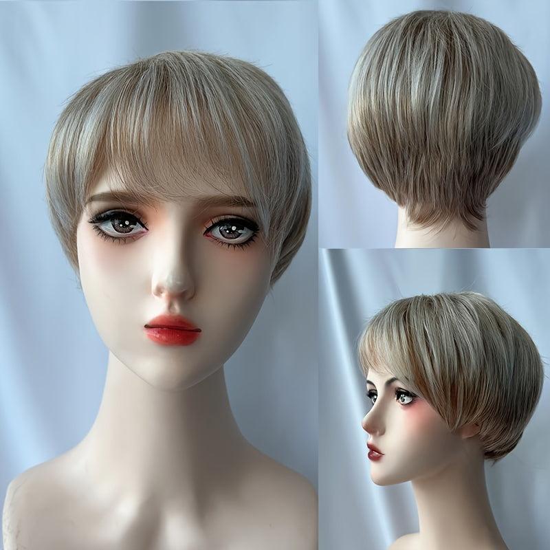 Short Curly Pixie Cut Synthetic Wigs For Women Sport Style Natural Looking