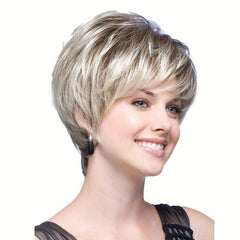 Short Curly Pixie Cut Synthetic Wigs For Women Sport Style Natural Looking