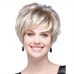 Short Curly Pixie Cut Synthetic Wigs For Women Sport Style Natural Looking