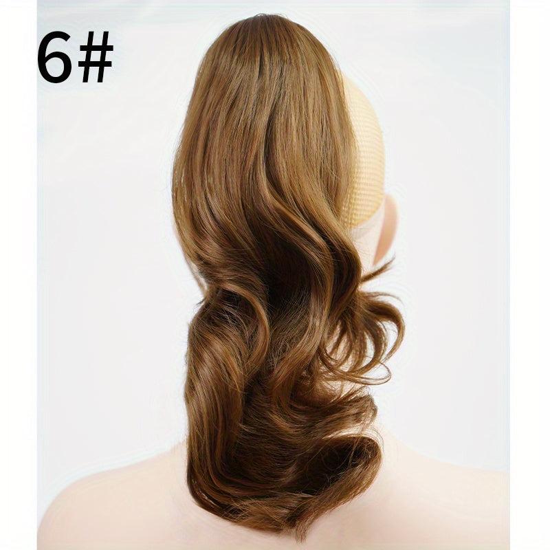 Short Curly Claw On Ponytail Hairpiece with Jaw Claw Synthetic Pony Tail