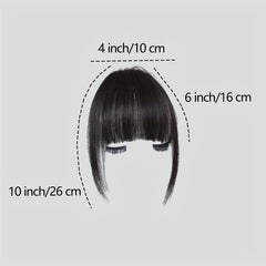 French Style Air Bangs Straight Hair Clip In Bangs 100 Real Human Hair