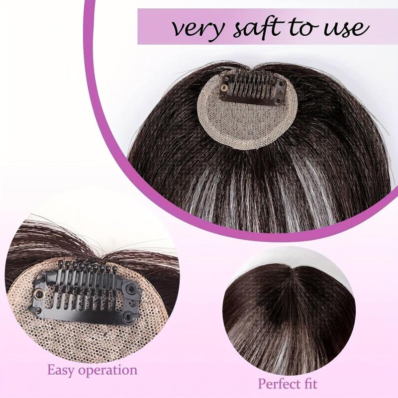 French Style Air Bangs Straight Hair Clip In Bangs 100 Real Human Hair