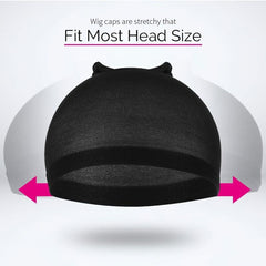 4pcs Soft & Breathable Stocking Wig Caps for Women & Men Stretchy Nylon Wig Caps
