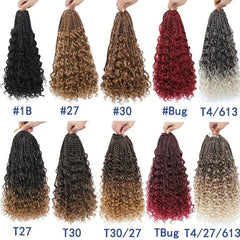 6 Packs Crochet Box Braids Extensions Boho Box Braids Crochet Braids Hair