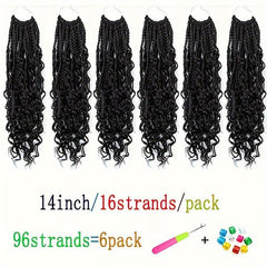 6 Packs Crochet Box Braids Extensions Boho Box Braids Crochet Braids Hair